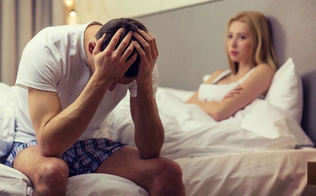 moški s slabo potenco zaradi prostatitisa